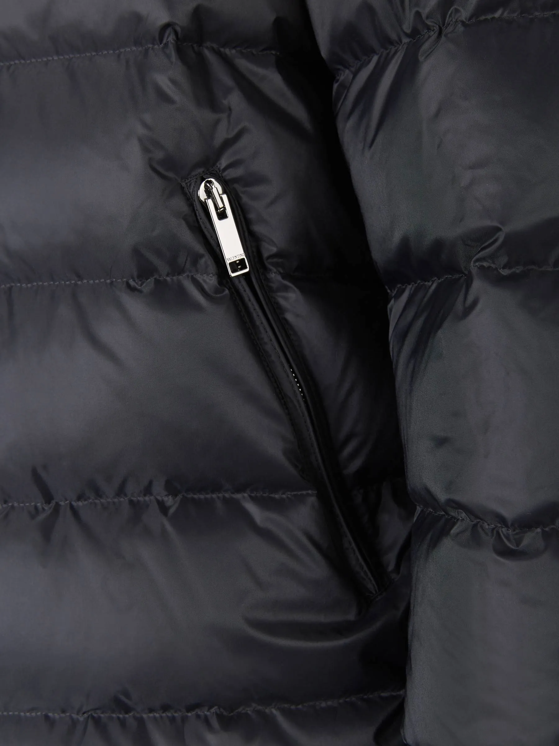 Valentino Optical Print Reversible Hooded Jacket