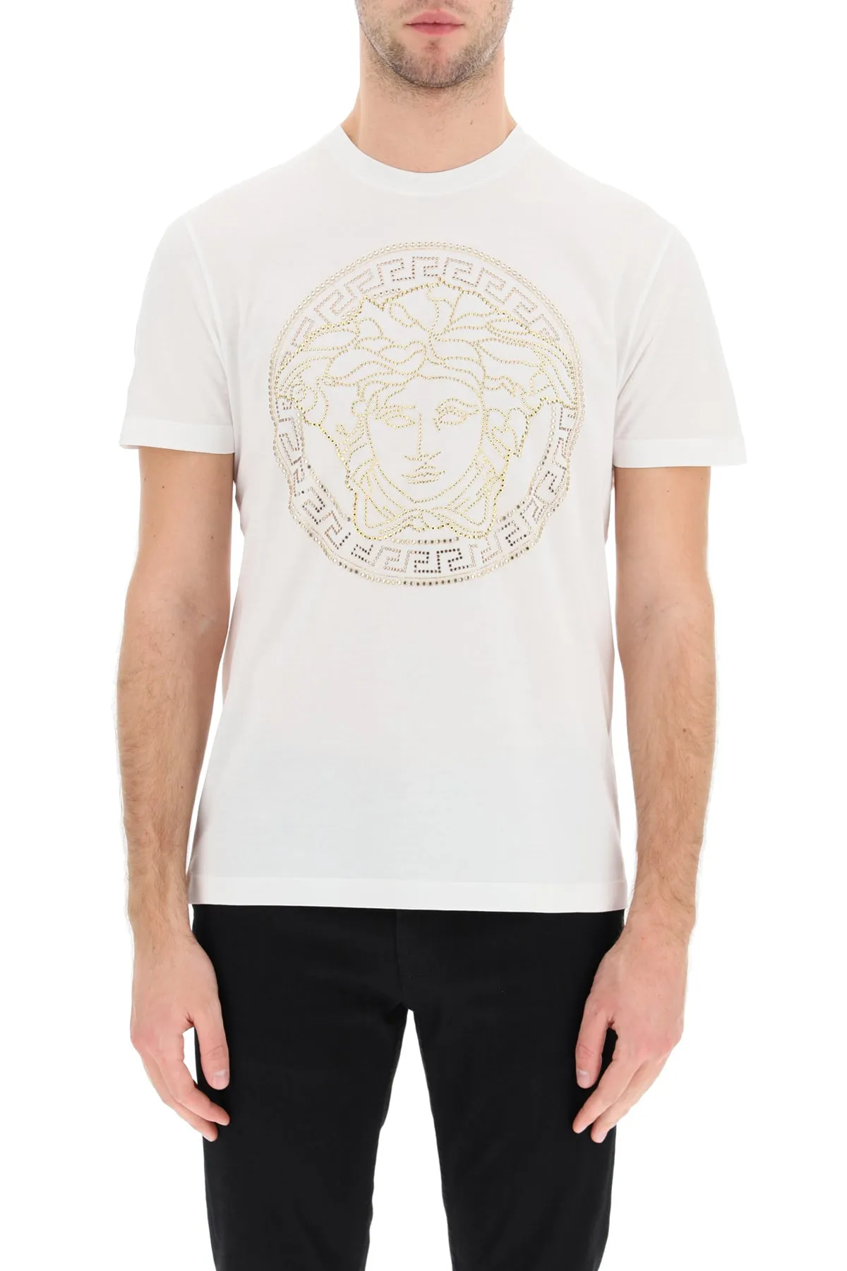 Versace Crystal Embellished T-Shirt