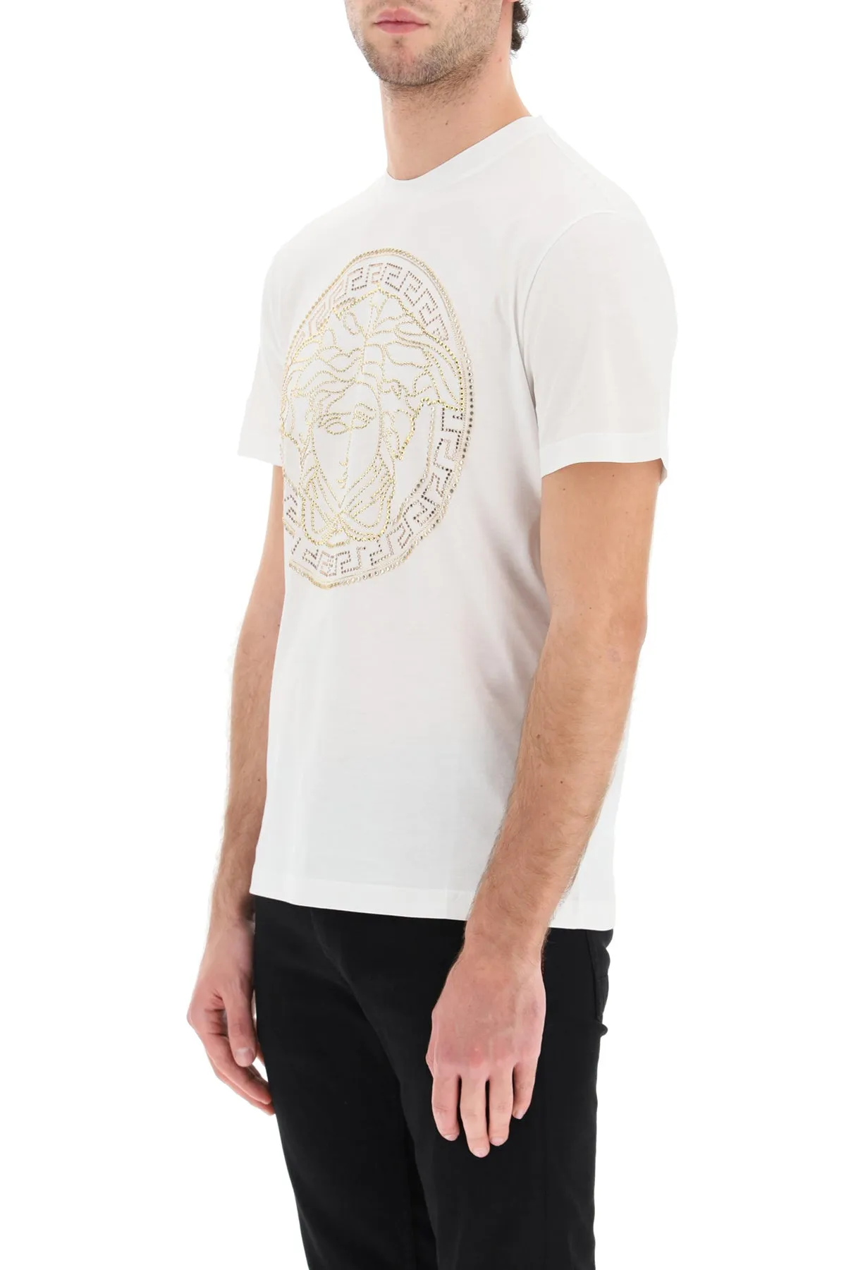 Versace Crystal Embellished T-Shirt