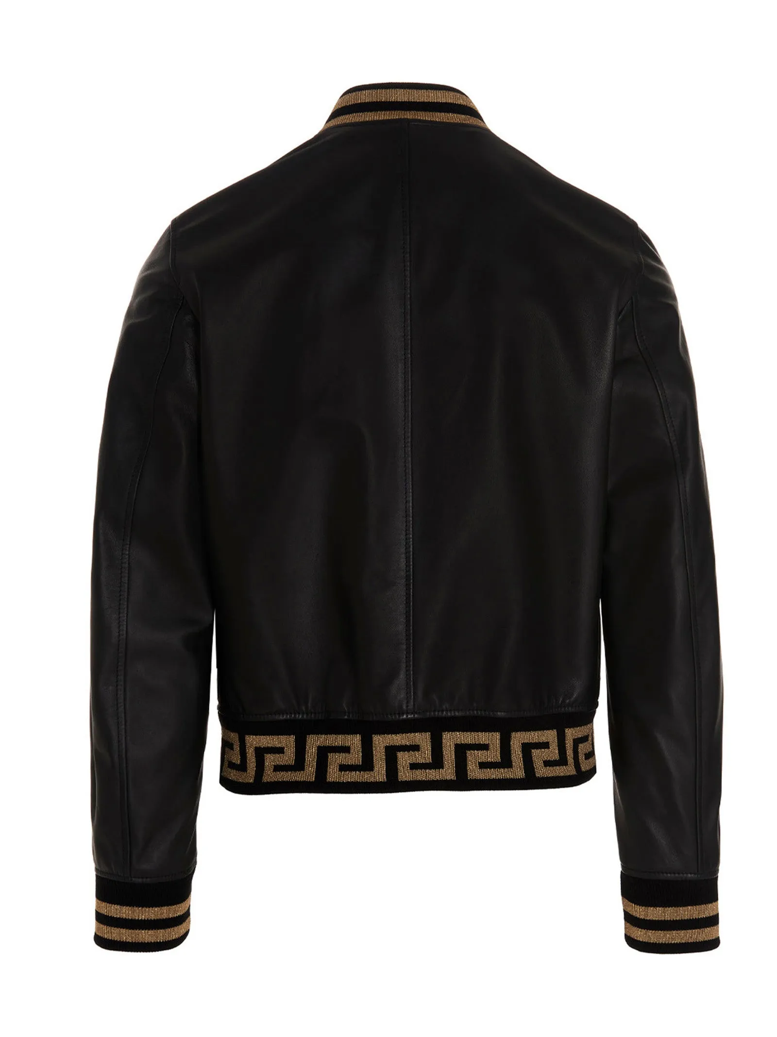 Versace Greca-Pattern Zipped Bomber Jacket