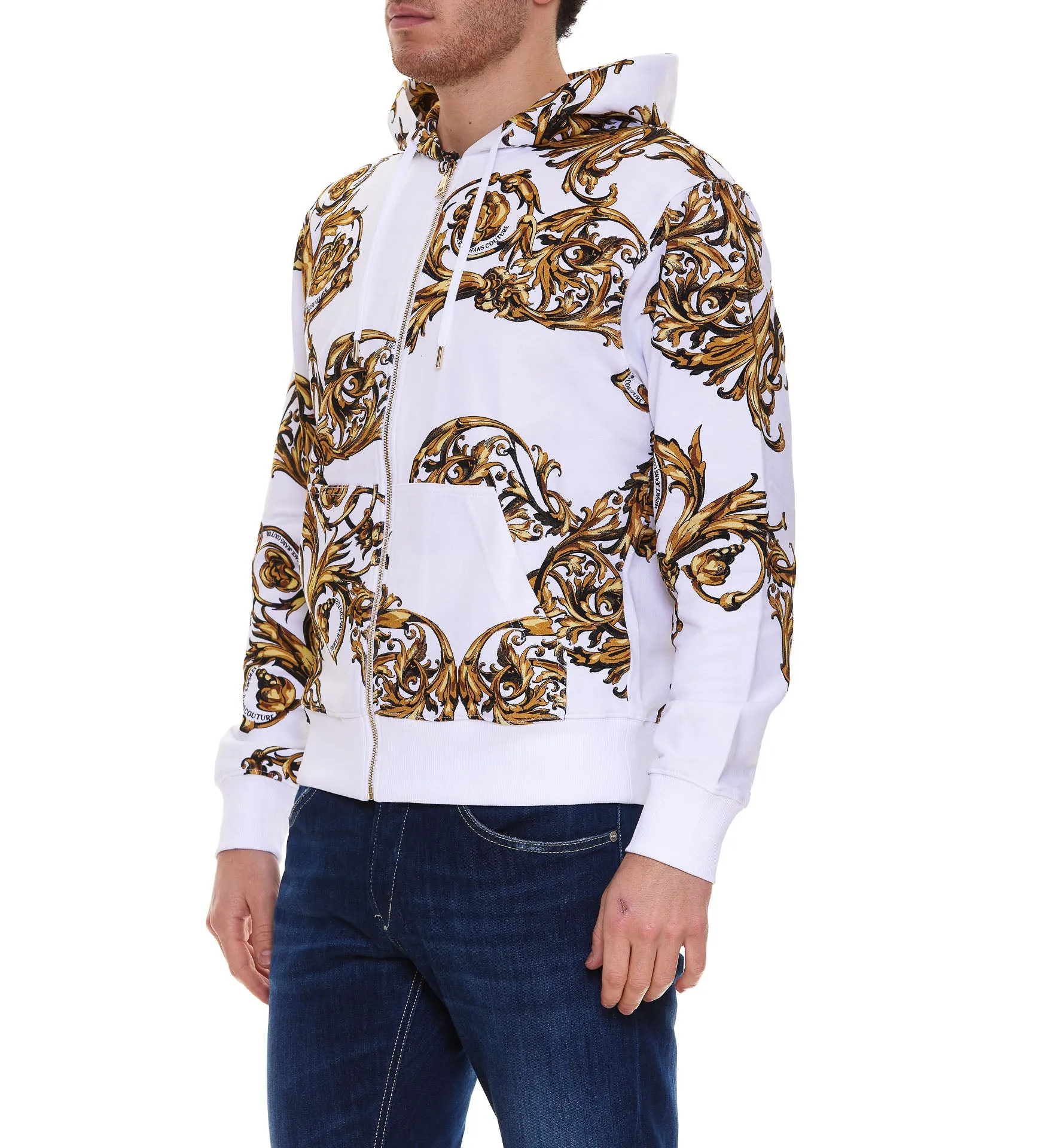 Versace Jeans Couture Baroque Print Hoodie