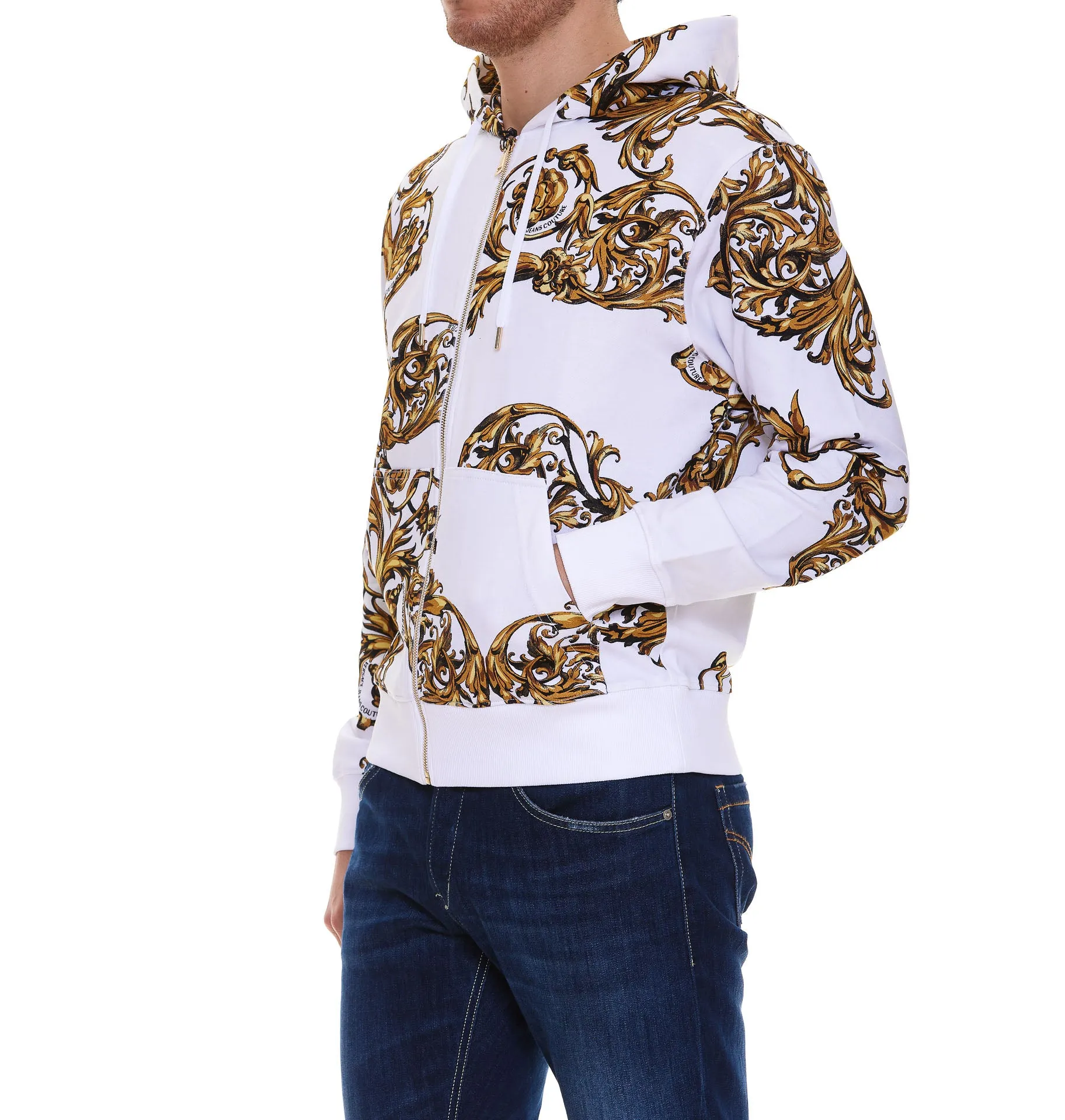Versace Jeans Couture Baroque Print Hoodie