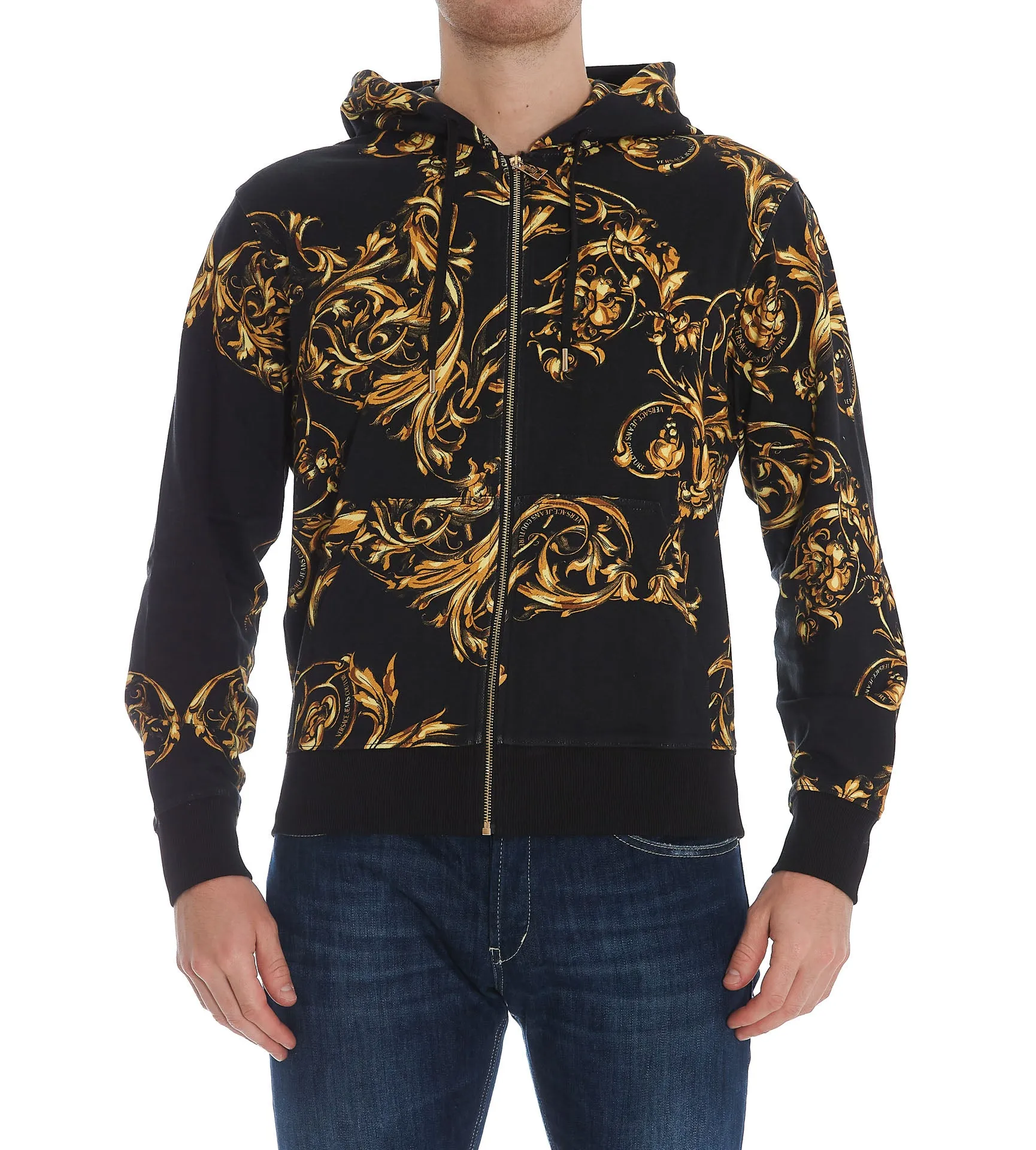 Versace Jeans Couture Baroque Print Hoodie
