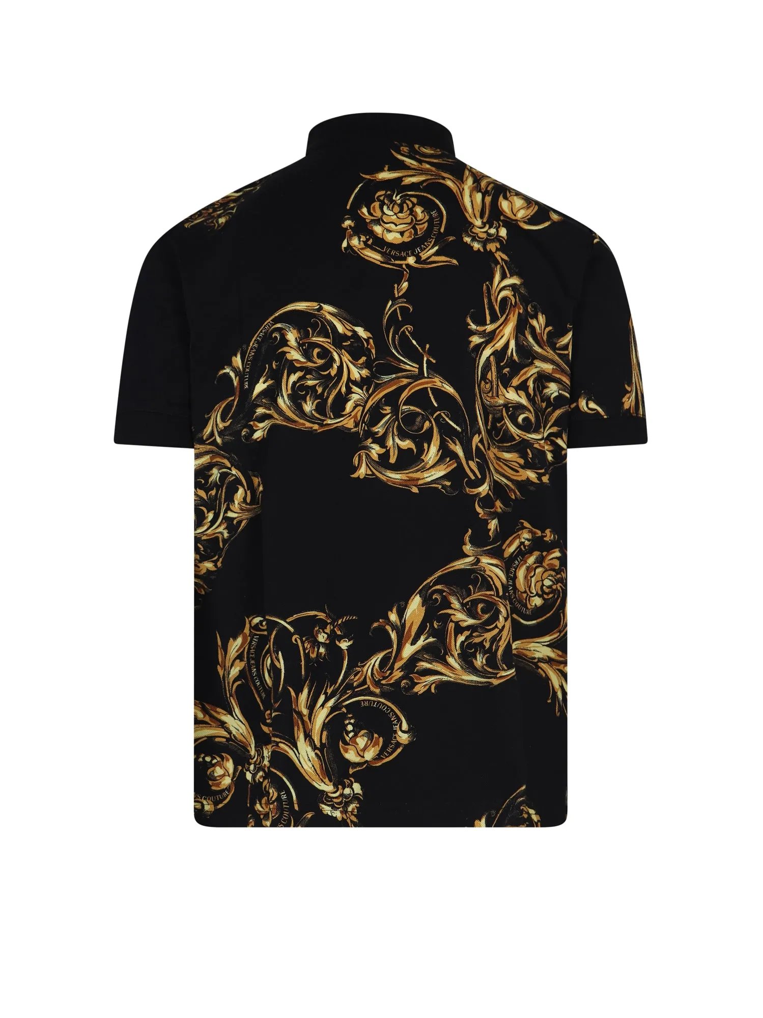 Versace Jeans Couture Baroque Print Polo Shirt