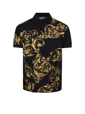 Versace Jeans Couture Baroque Print Polo Shirt
