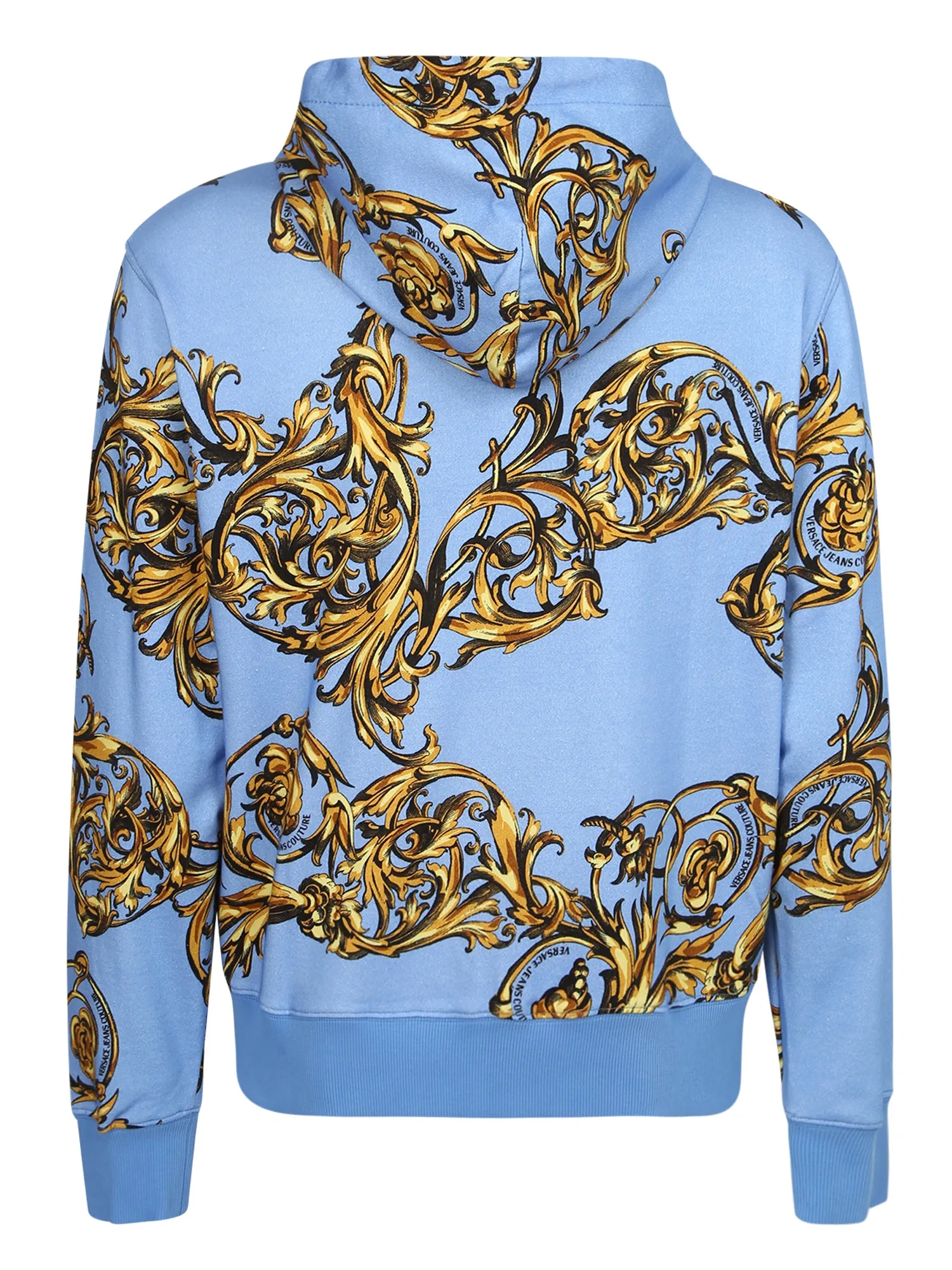 Versace Jeans Couture Baroque Print Zipped Hoodie