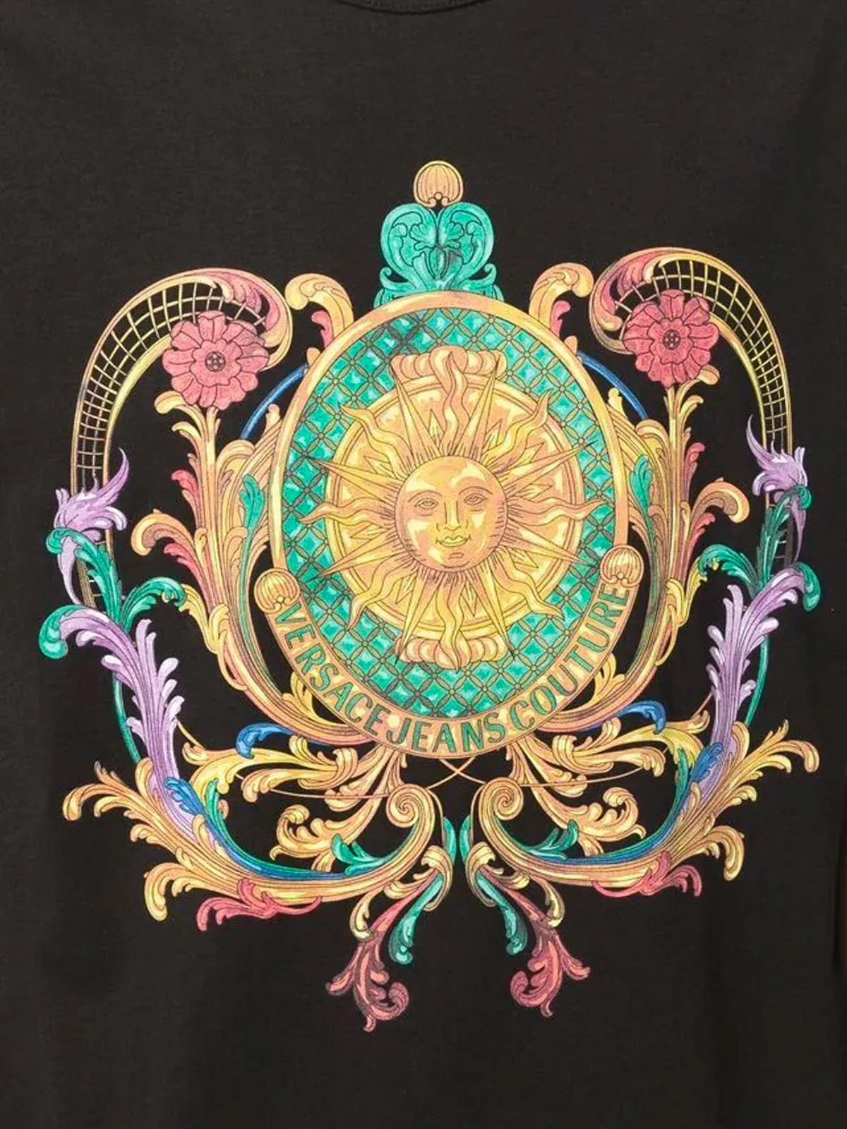 Versace Jeans Couture Graphic Printed Crewneck T-Shirt