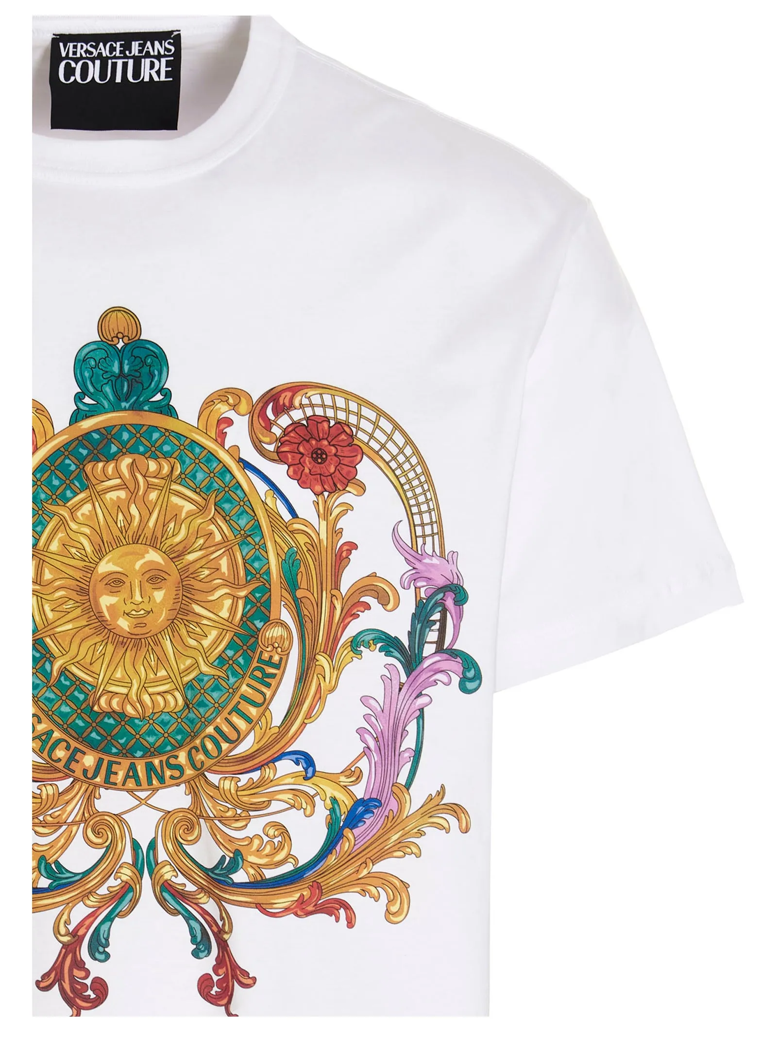 Versace Jeans Couture Graphic Printed Crewneck T-Shirt