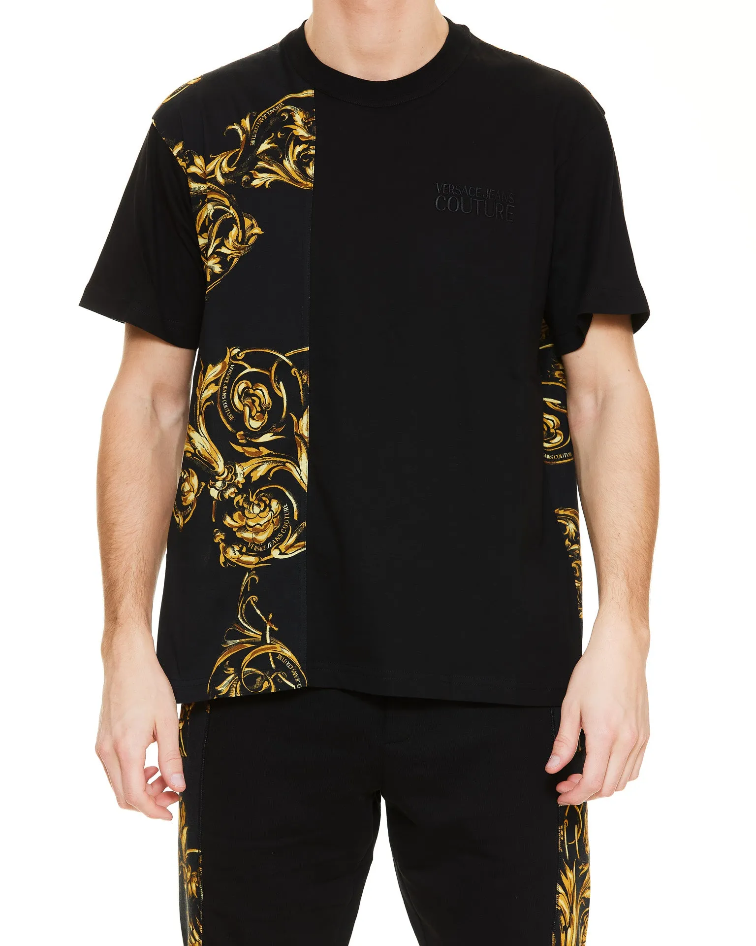 Versace Jeans Couture Graphic Printed Crewneck T-Shirt