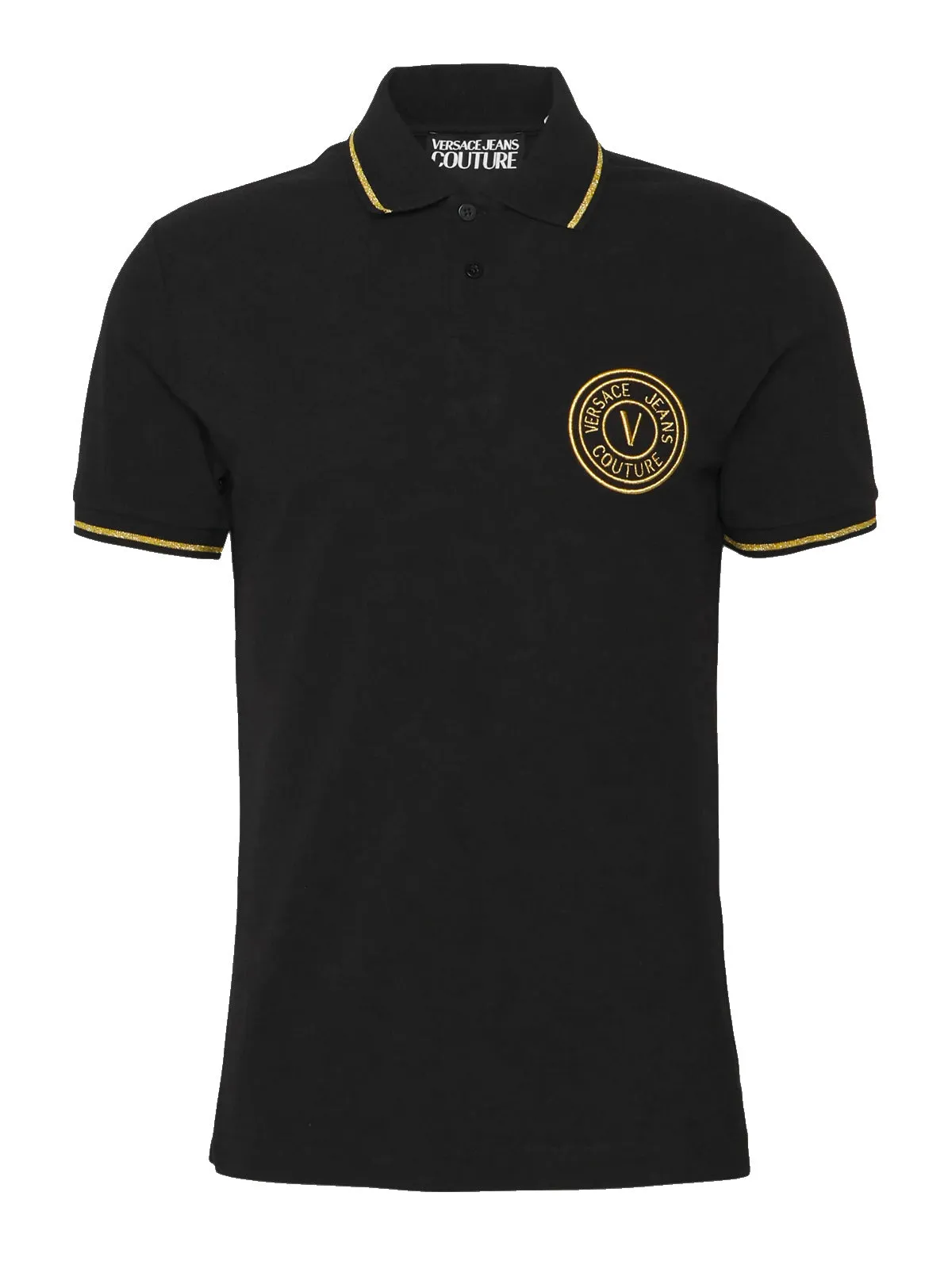 Versace Jeans Couture Logo Embroidered Polo Shirt