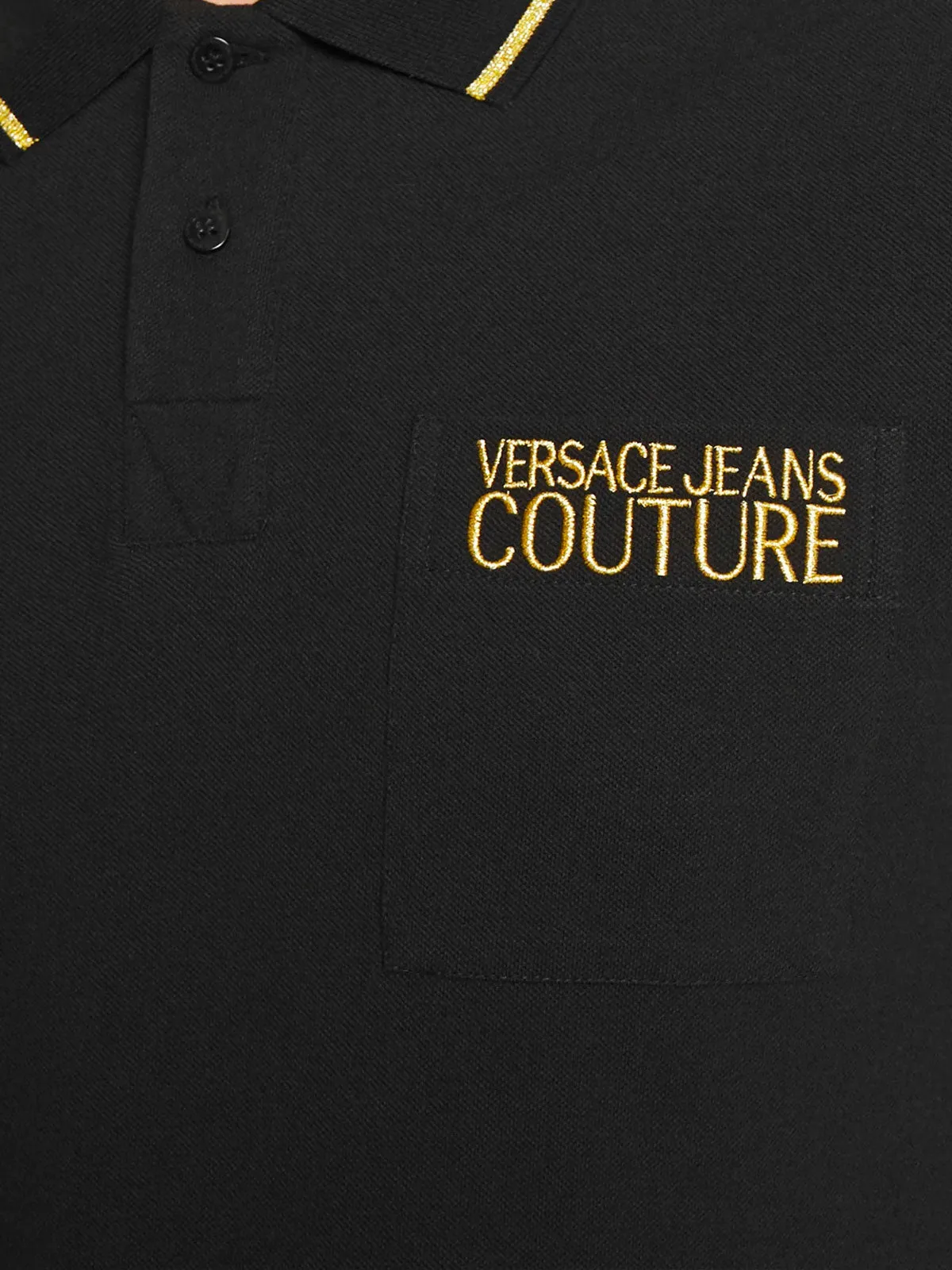 Versace Jeans Couture Logo Embroidered Polo Shirt