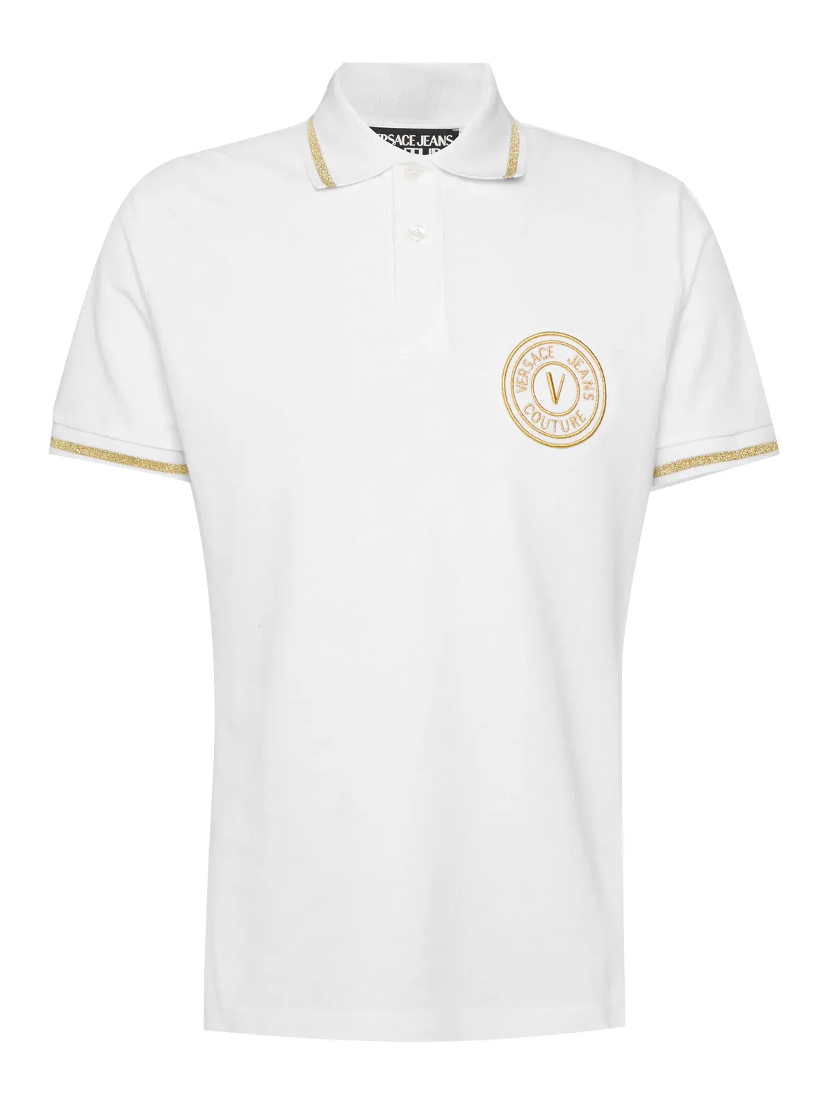 Versace Jeans Couture Logo Embroidered Polo Shirt