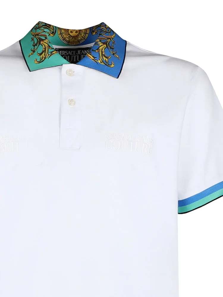 Versace Jeans Couture Logo Embroidered Polo Shirt