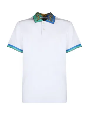 Versace Jeans Couture Logo Embroidered Polo Shirt
