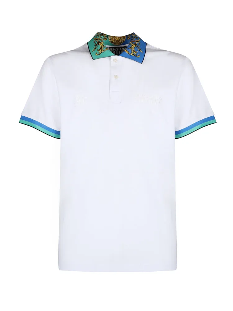 Versace Jeans Couture Logo Embroidered Polo Shirt