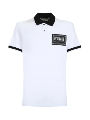 Versace Jeans Couture Logo Patch Short-Sleeved Polo Shirt