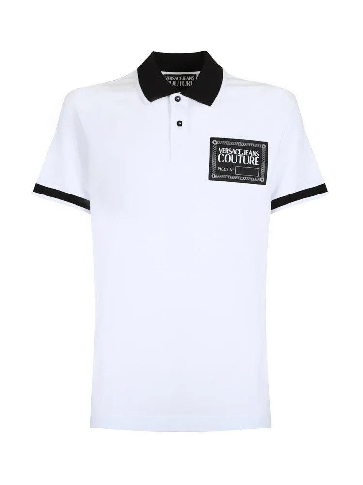 Versace Jeans Couture Logo Patch Short-Sleeved Polo Shirt