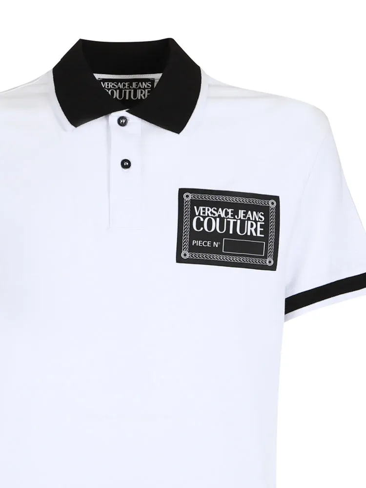 Versace Jeans Couture Logo Patch Short-Sleeved Polo Shirt