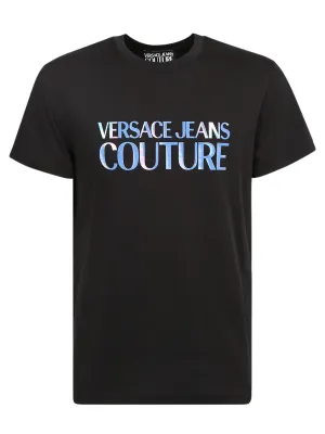 Versace Jeans Couture Logo Printed Crewneck T-Shirt