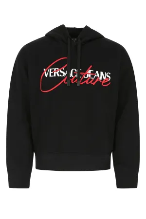 Versace Jeans Couture Logo Printed Drawstring Hoodie