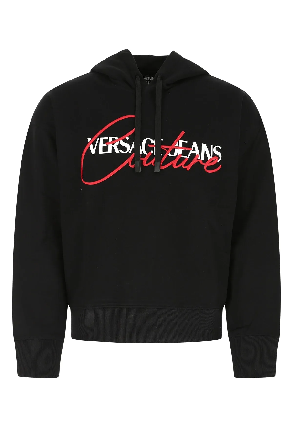 Versace Jeans Couture Logo Printed Drawstring Hoodie