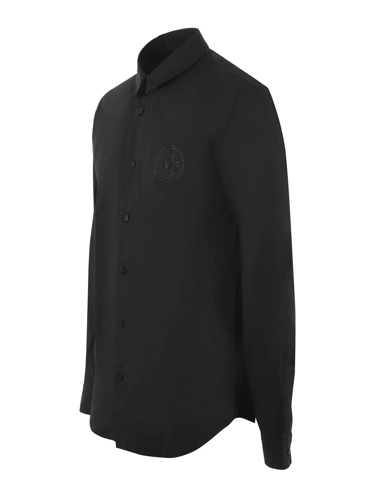 Versace Jeans Couture Logo Printed Long-Sleeved Shirt