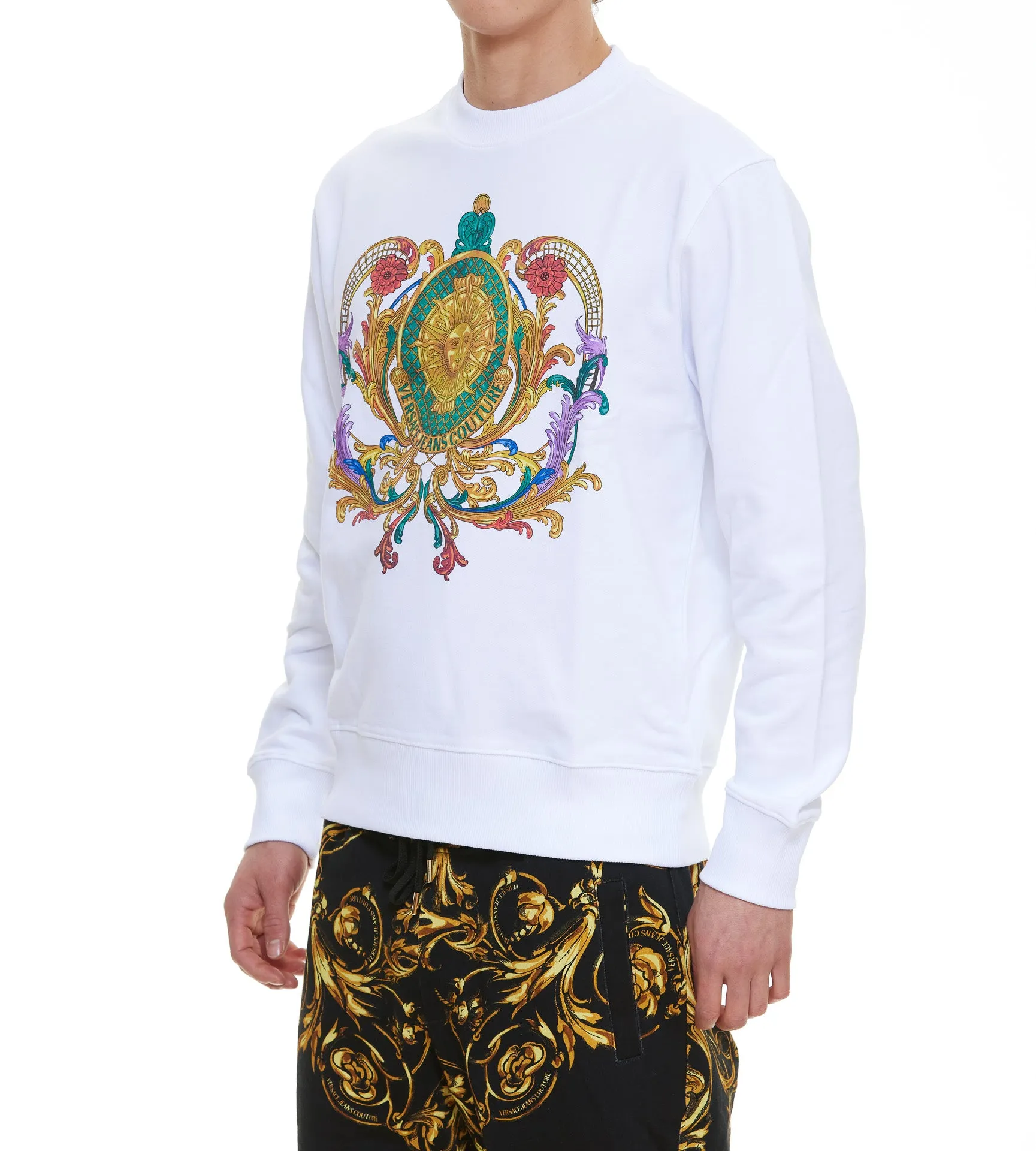 Versace Jeans Couture Printed Crewneck Sweatshirt