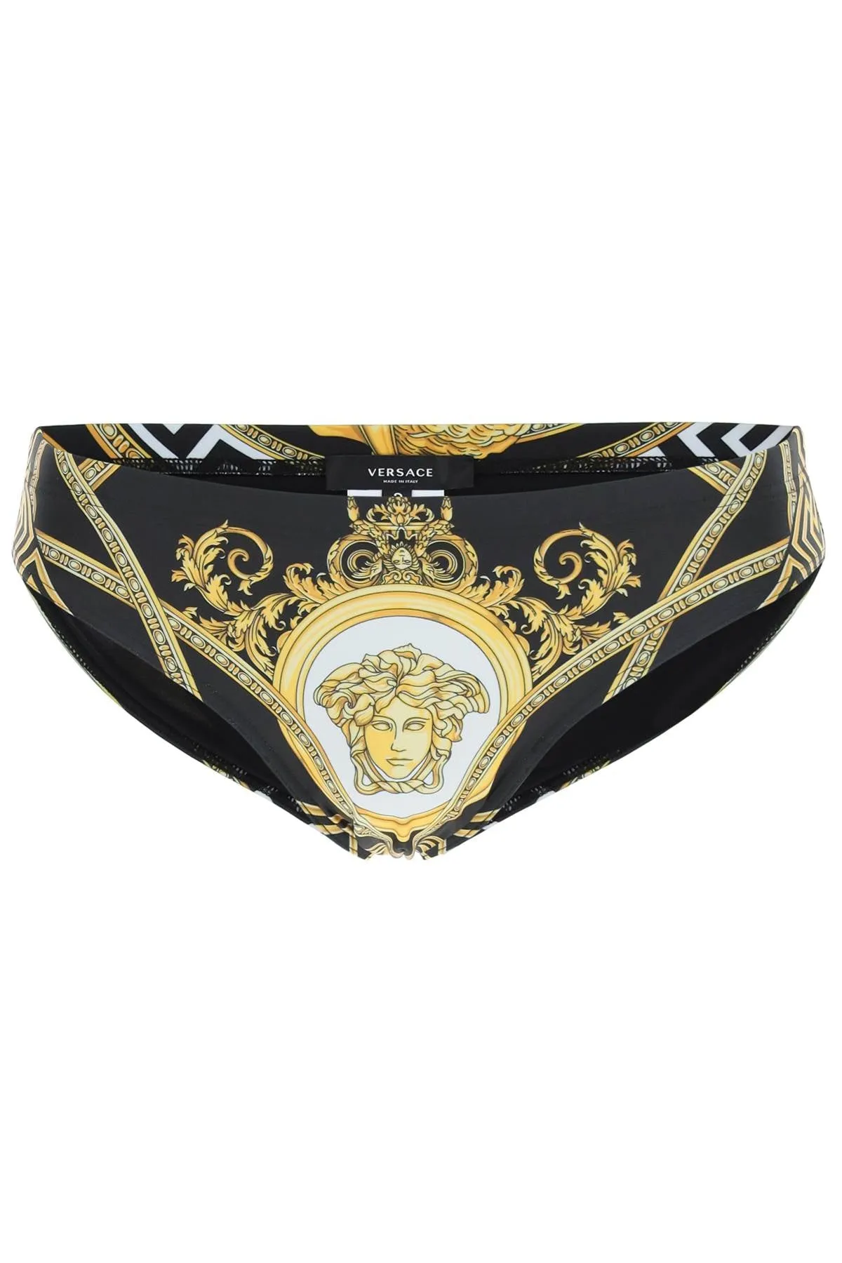 Versace La Coupe Des Dieux-Print Swim Briefs
