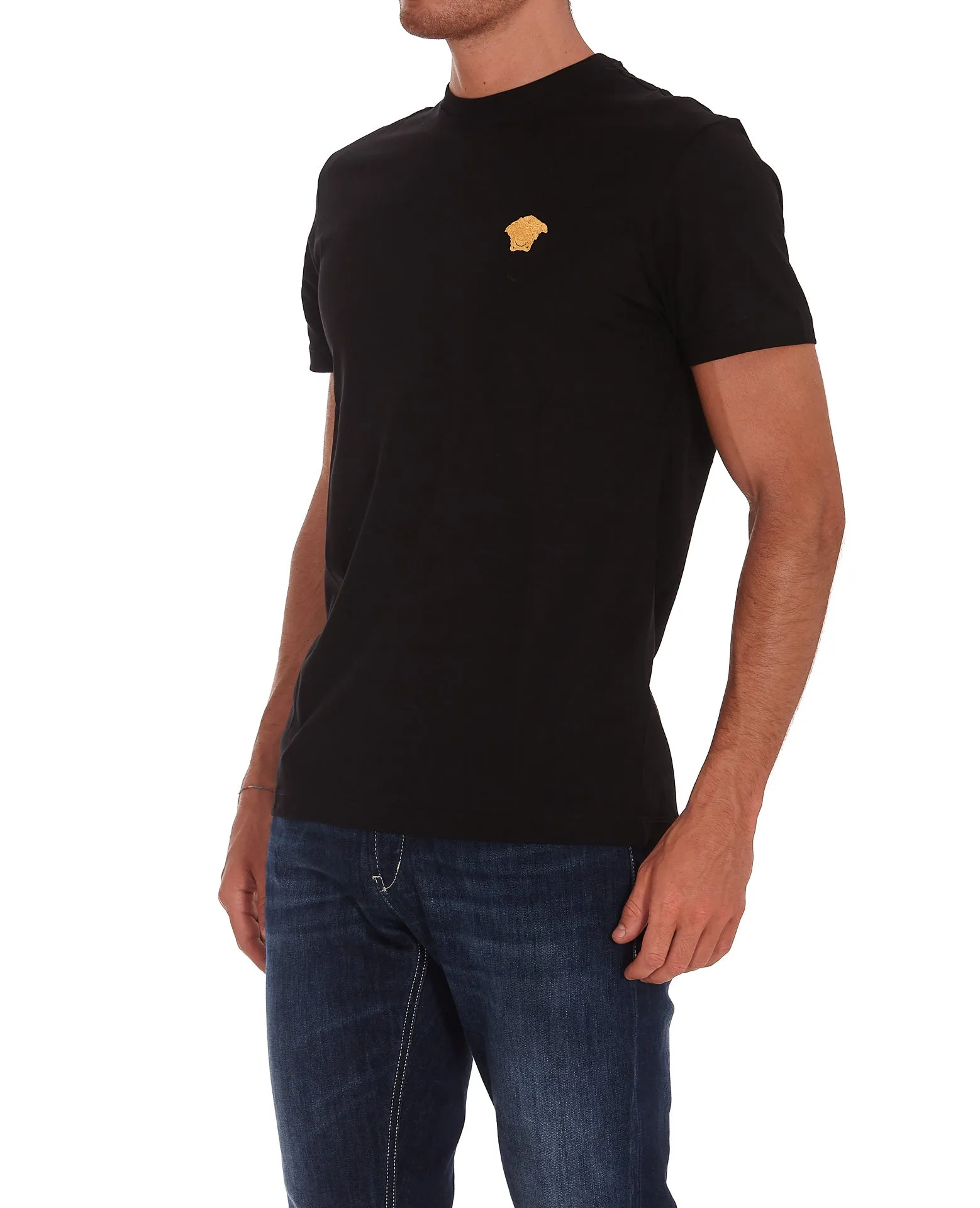 Versace Medusa Embroidered T-Shirt