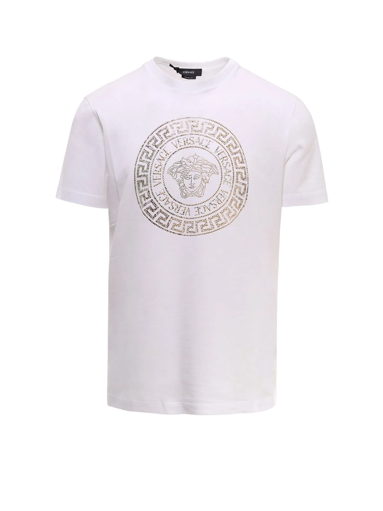Versace Medusa Logo Embellished T-Shirt