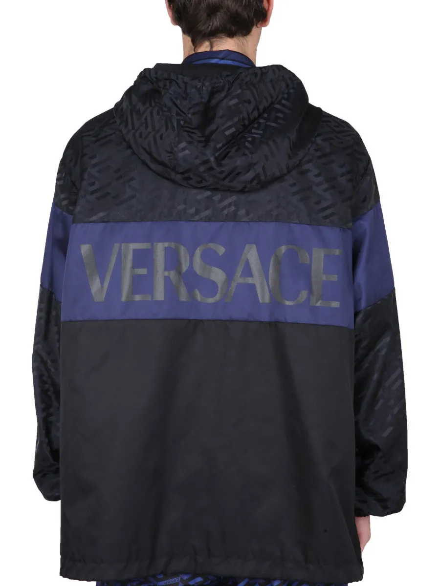 Versace Panelled Hooded Track Jacket