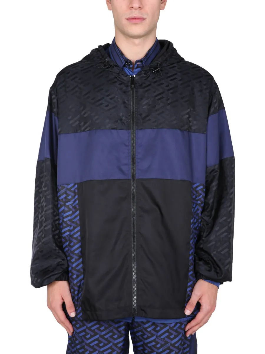 Versace Panelled Hooded Track Jacket