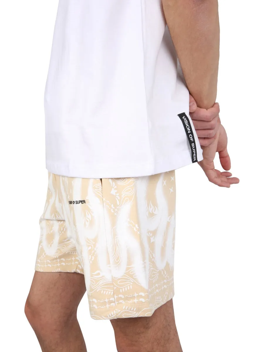 Vision Of Super Spray Flame Print T-Shirt