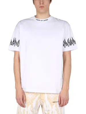 Vision Of Super Spray Flame Print T-Shirt