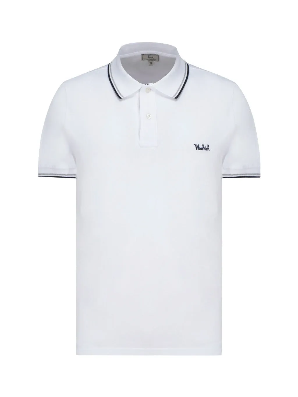 Woolrich Logo Embroidered Short-Sleeved Polo Shirt