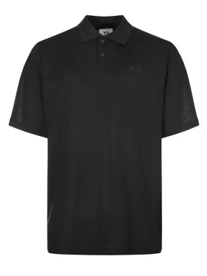 Y-3 Logo Patch Short-Sleeved Polo Shirt