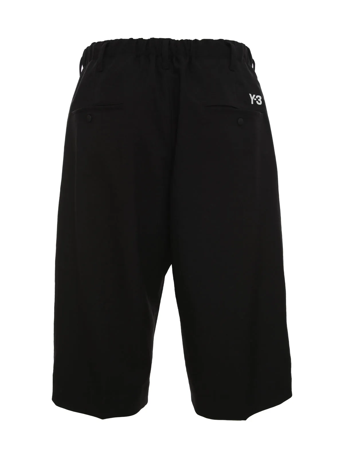 Y-3 Logo Printed Knee-Length Shorts