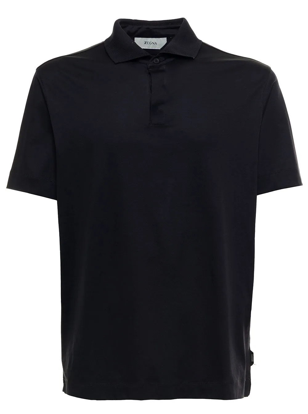 Z Zegna Straight Hem Short-Sleeved Polo Shirt