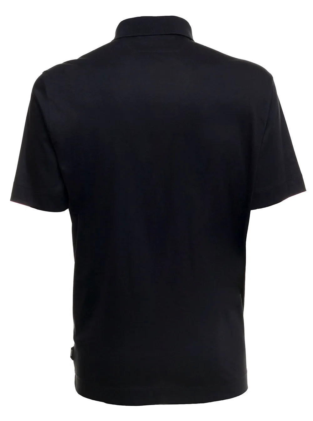 Z Zegna Straight Hem Short-Sleeved Polo Shirt