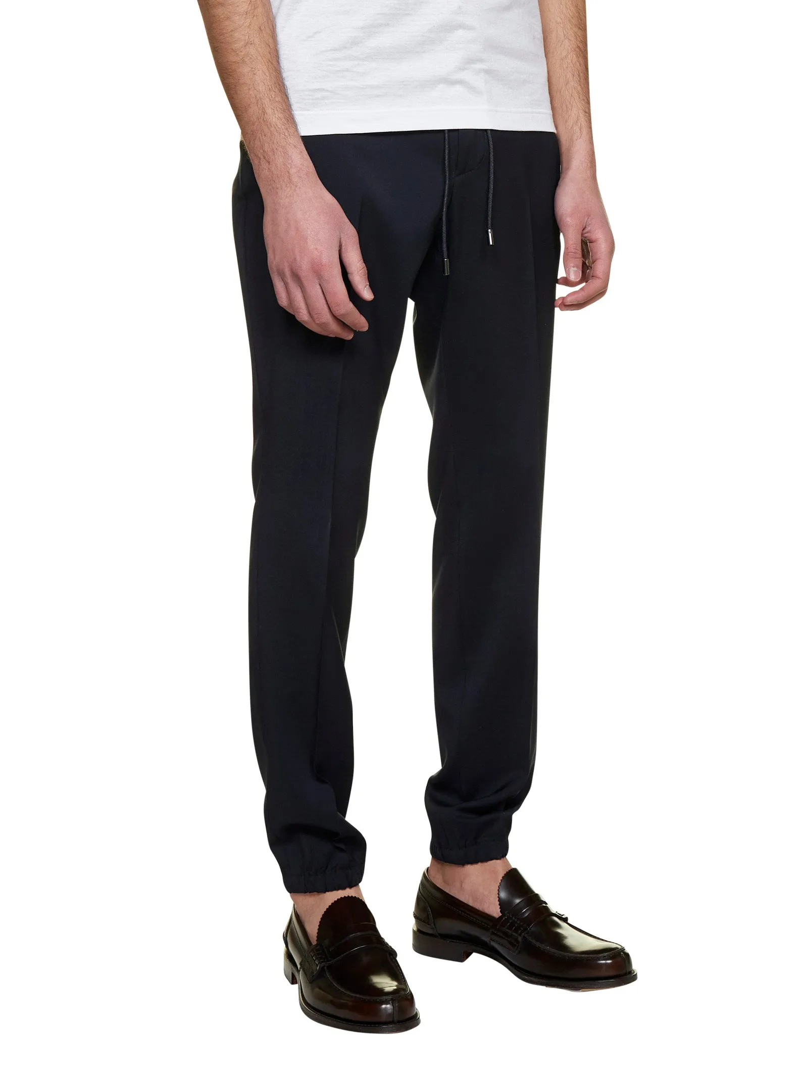 Z Zegna Straight Leg Drawstring Trousers