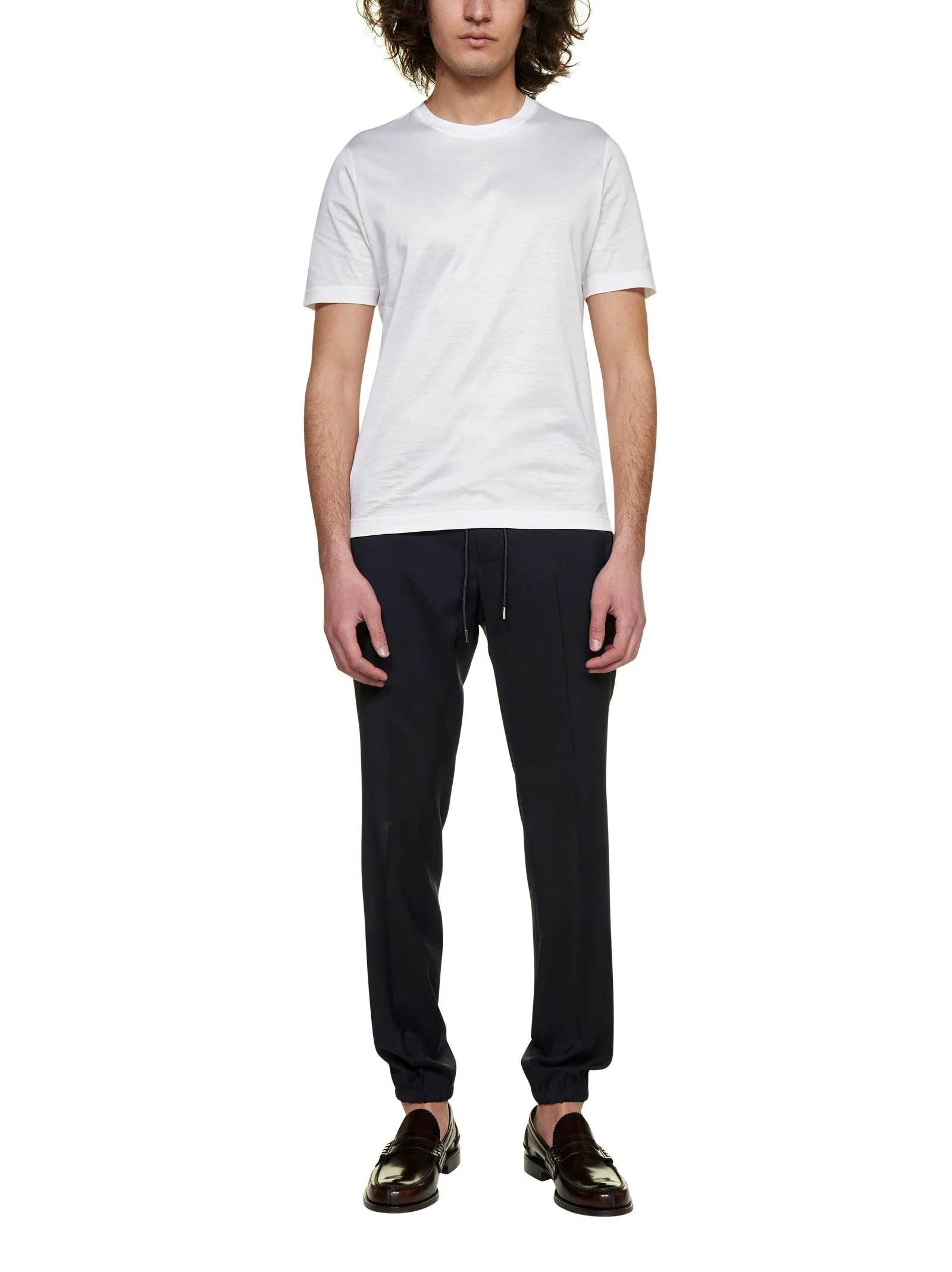Z Zegna Straight Leg Drawstring Trousers