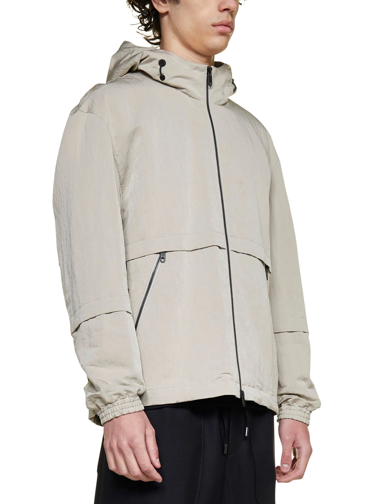 Z Zegna Zip-Up Hooded Jacket