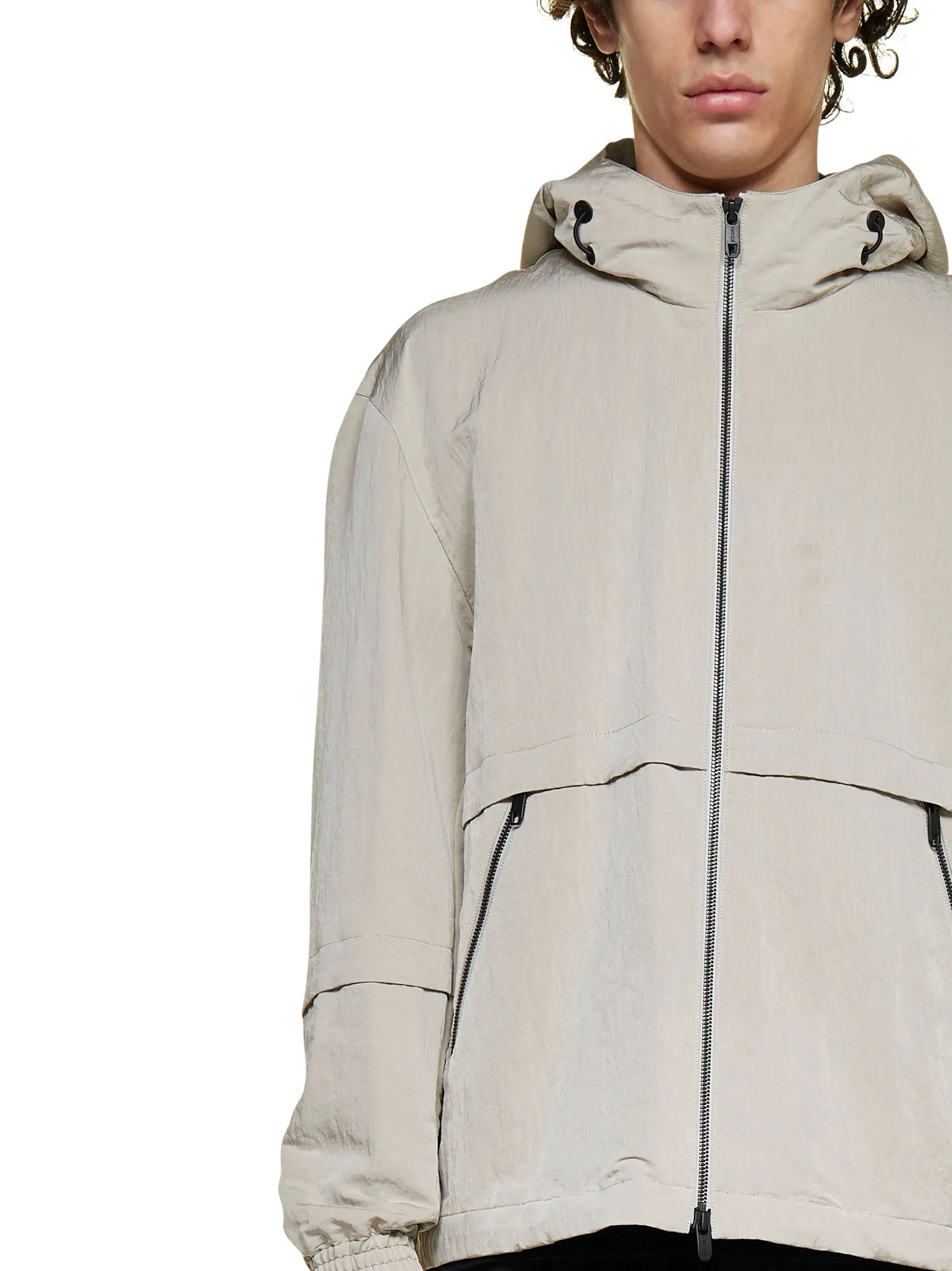Z Zegna Zip-Up Hooded Jacket